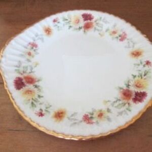 PARAGON Floral Plate with Gold Trim